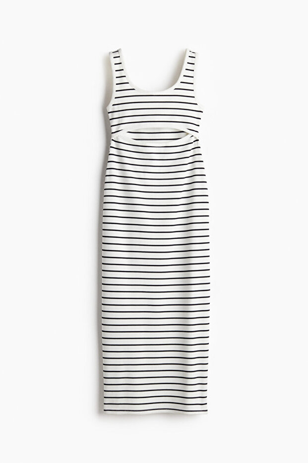 Oyuklu Maksi Elbise - 2