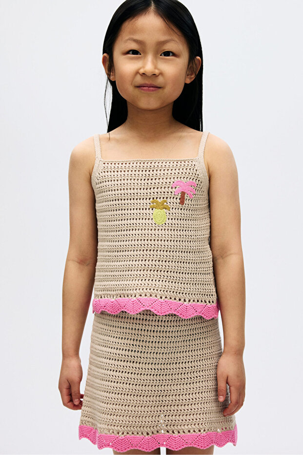 2 Parçalı Triko Üst ve Etek Set - 2