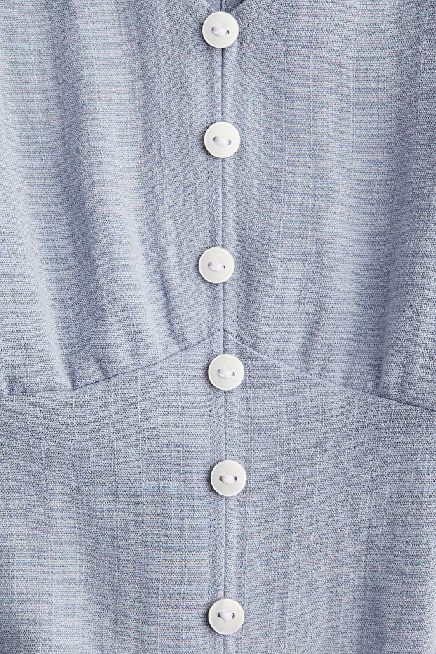 MAMA Önü Düğmeli Elbise - 5