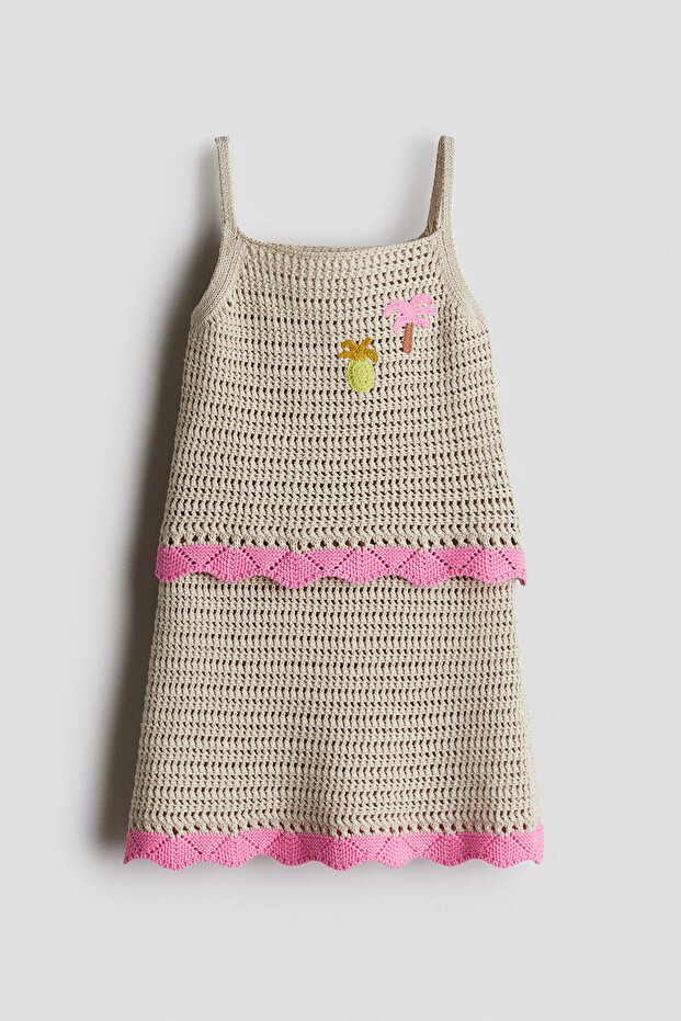 2 Parçalı Triko Üst ve Etek Set - 4