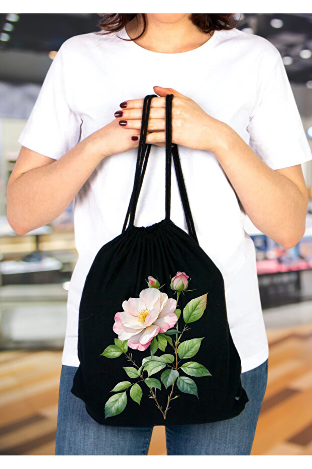Versatile Rope Drawstring Cloth Bag, 35X40Cm. For School. For the Trips.