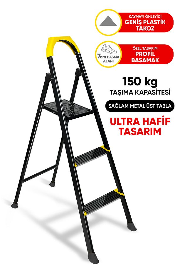 Hardy 2 1 Basamaklı Özel Tasarım Hafif Merdiven Tyc00573701866 - 4