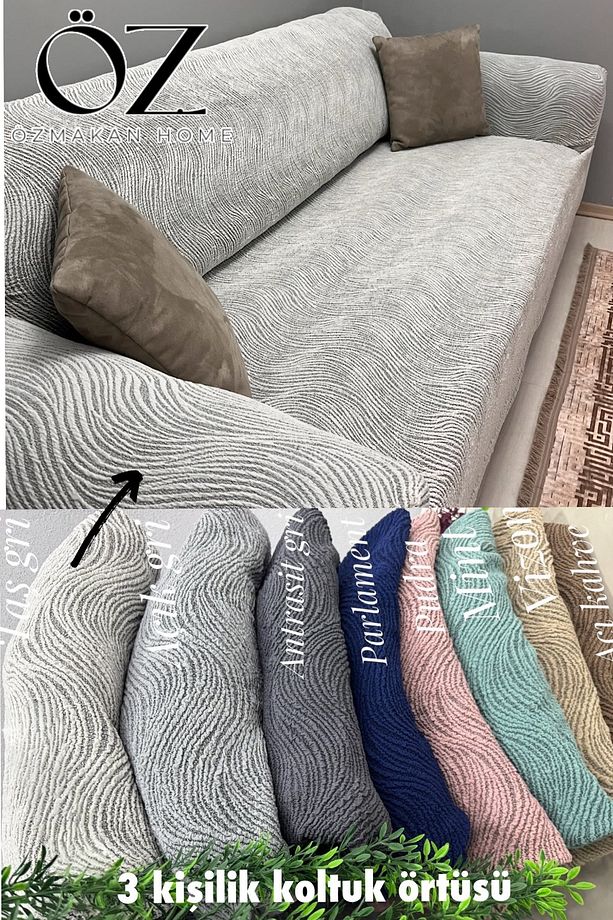 Koltuk örtüsü , koltuk kılıfı 1 adet , su yolu desen , lastikli - 1