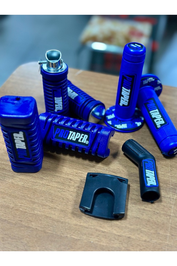 CG CUB MOTORLAR İÇİN MODİFİYE MAVİ PROTAPER ELCİK- ÖN ARKA BASAMAK FREN VE VİTES LASTİĞİ - 3