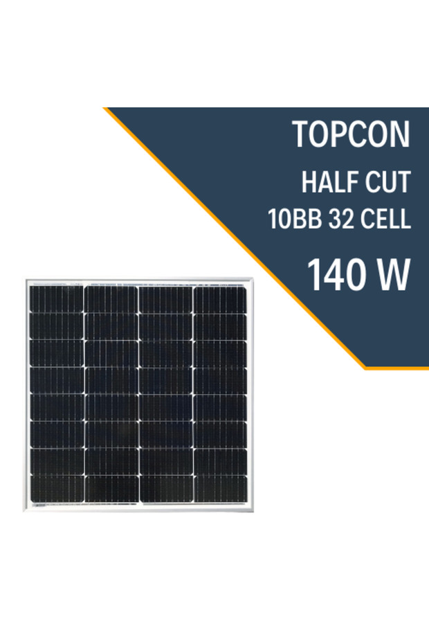 140W HALF-CUT TOPCON MONO GÜNEŞ PANELİ - 1