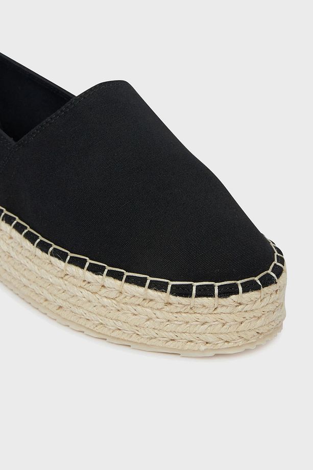 Kalın Taban Kanvas Espadril YW0YW017370GM ESPADRİL YW0YW01737 0GM - 4