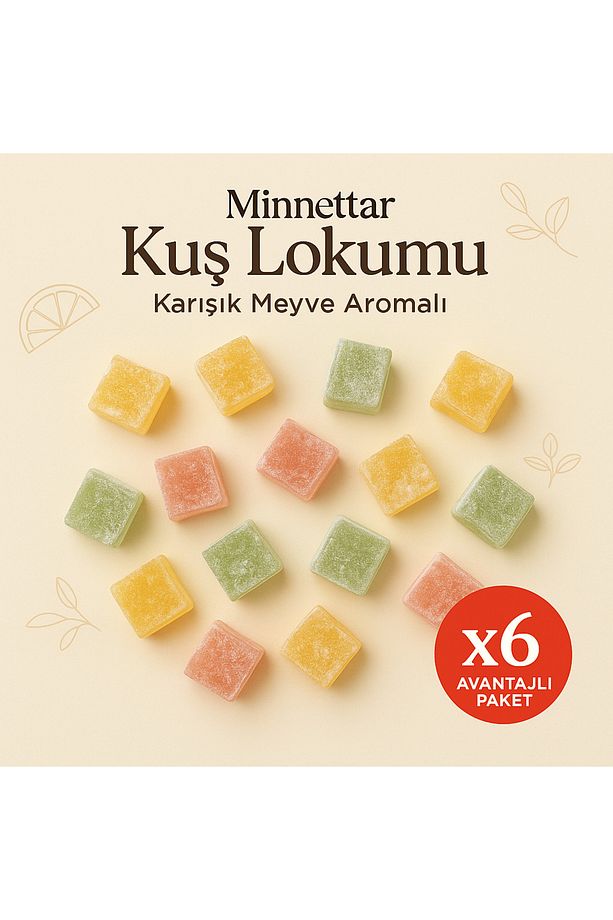 Minnettar Kuş Lokumu 180 Gr ( 6 Adet ) - 3
