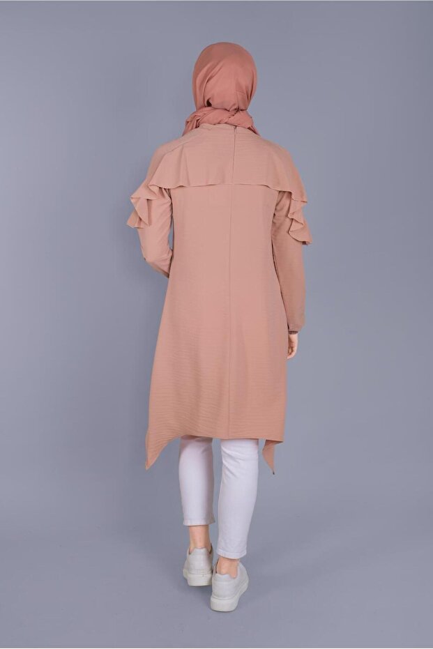 FIRFIR DETAYLI BAĞCIKLI TUNİK 40842 - 3