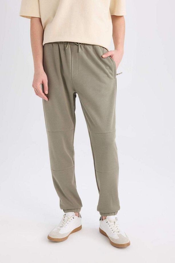 Regular Fit Ince Eşofman Altı Fermuar Cepli Beli Bağcıklı Lastikli Paça B3657ax25sp - 1