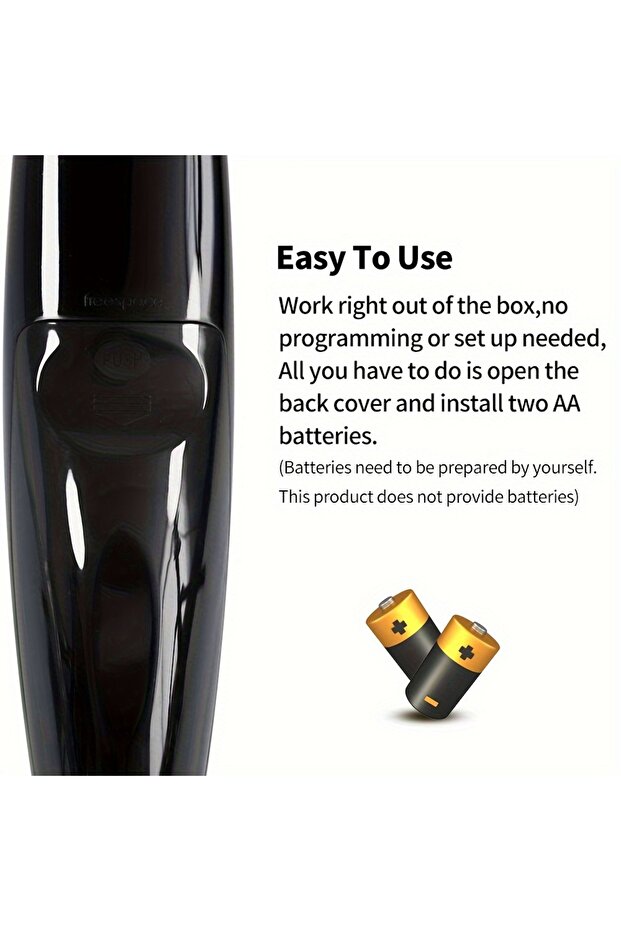 قطعتان من أجهزة التحكم عن بعد العالمية السوداء البديلة لجميع موديلات التلفزيون، تصميم بسيط، بدون وظيفة صوتية - 3