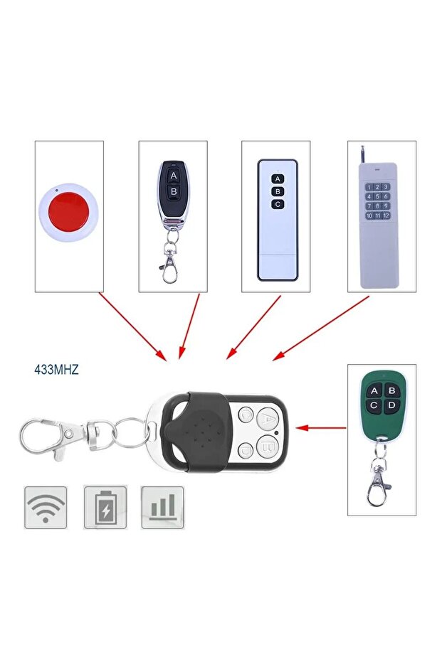 Door Remote Control Cloning Duplicator Key Fob A Distance Remote Control Clone Fixed Learning Cod... - 5
