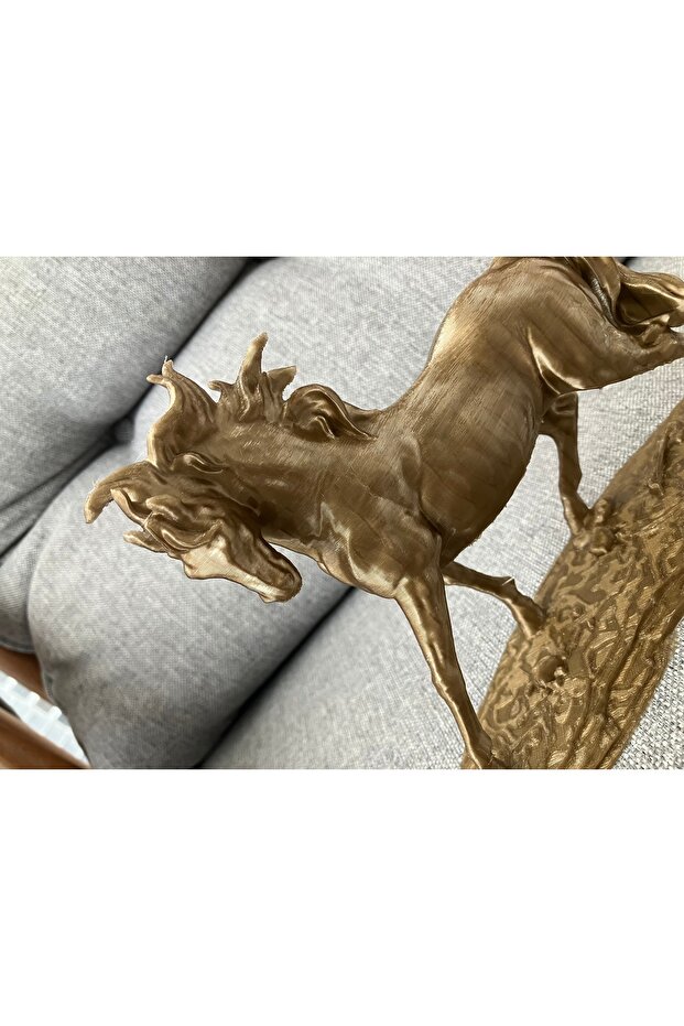 Bronz Gold At Büstü - 4