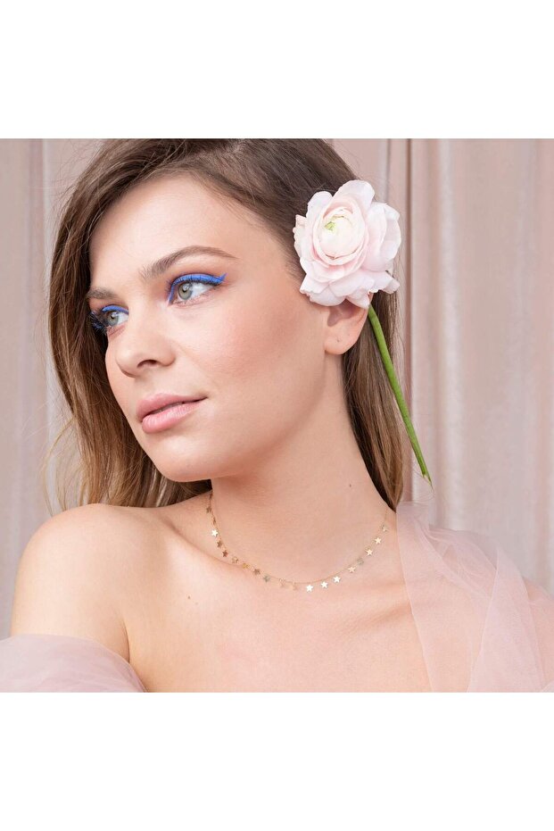 Minimal Kolye Altın Yıldız Zincir Kolye "carina" - 3