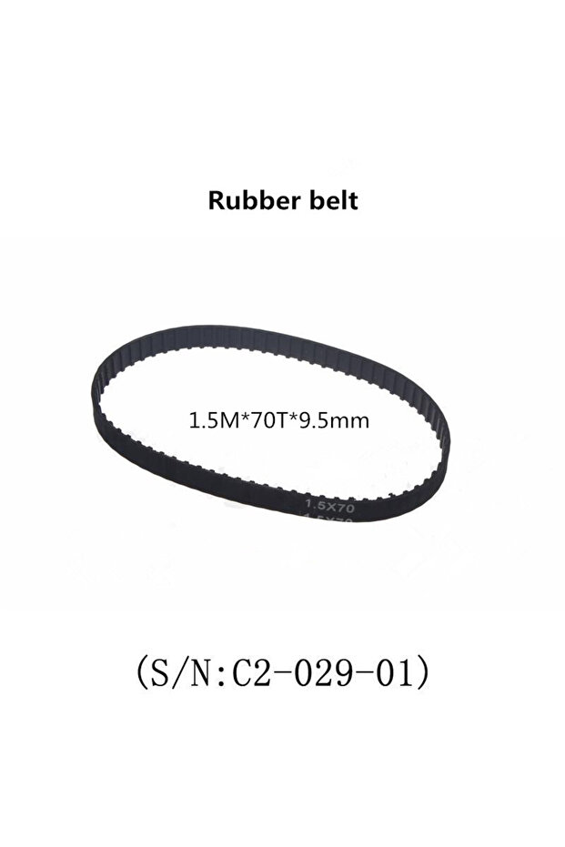 Rubber belt Timing belt 1.5M x 70T x 9.5mm Industrial belt width for cj0618 Mini Lathe machine west