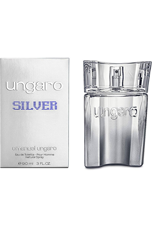 Emanuel Ungaro Ungaro Silver For Men Eau De Toilette 90ml