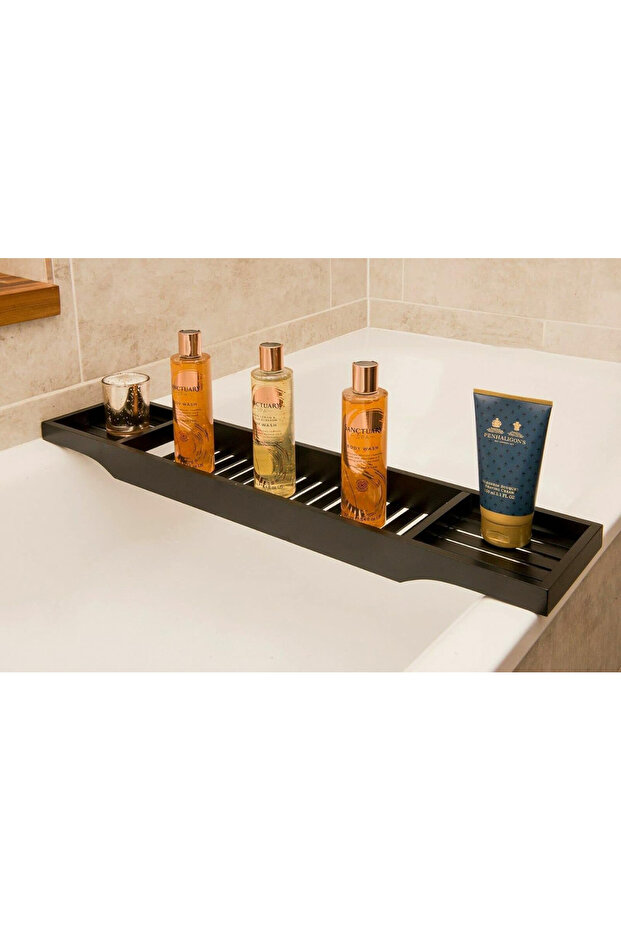 PVC Bathtub Shelf Tray - Waterproof Bathroom Storage Rack for Bath Essentials Organization