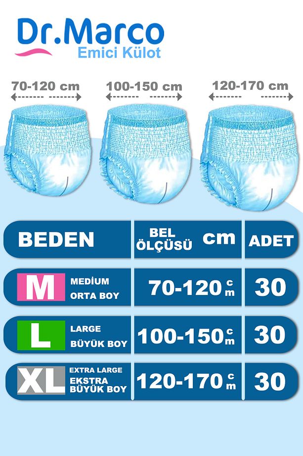 Emici Külot Hasta Bezi Xl-extra Large Beden 120 Adet - 3