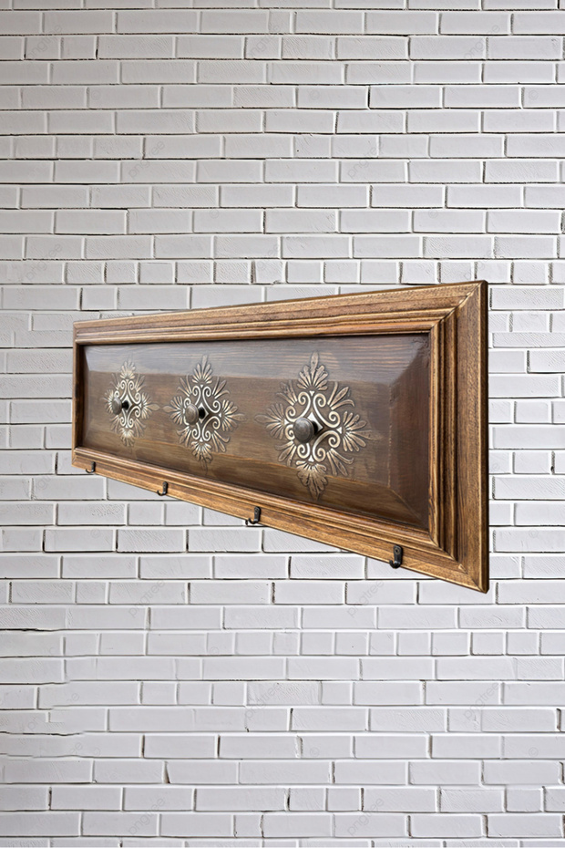 Ahşap Oyma Askılık - 2