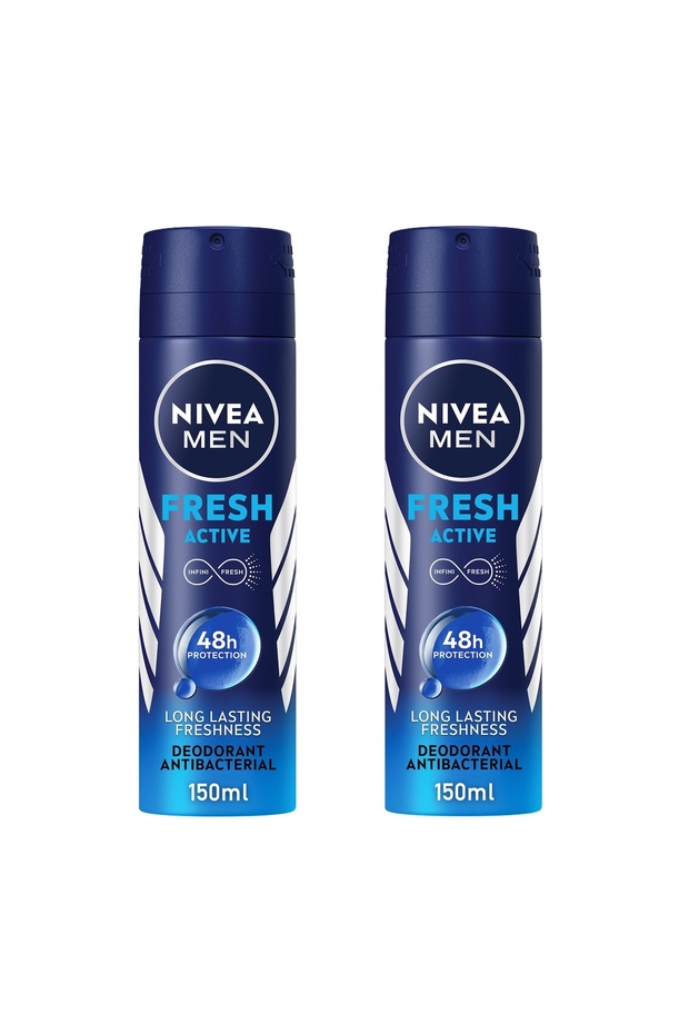 Men Antiperspirant Spray Fresh Active 2 x 150ml – Long-Lasting Freshness