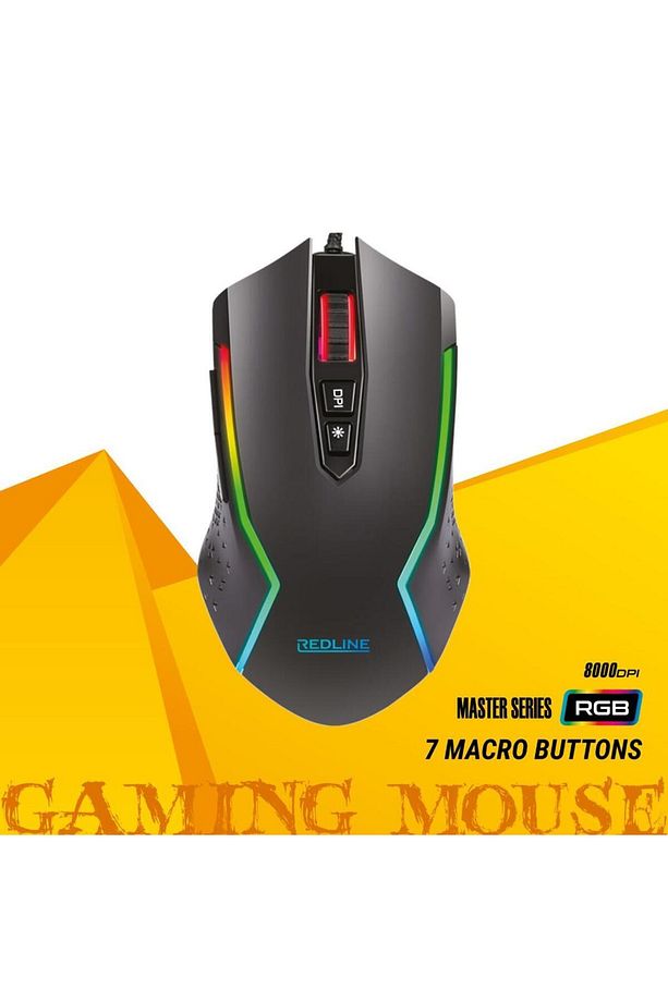 8000 Dpi / 7 Makro Tuşu / 1.8 M Örgülü Kablo Rgm-656 Gaming Mouse - 2