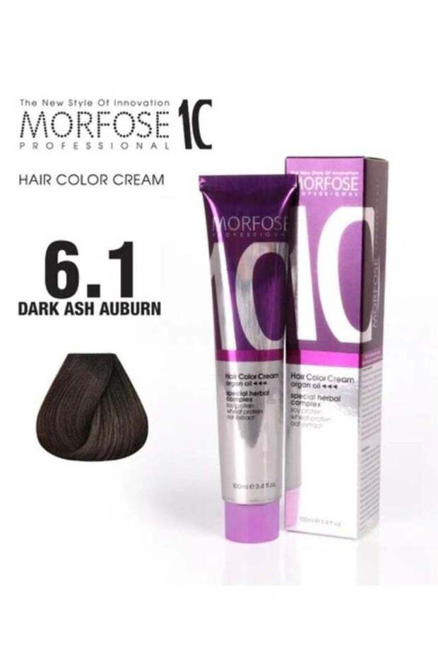 Morfose 10 Dark Ash Blonde Hair Dye - Argan Oil & Natural Oils, 100ml