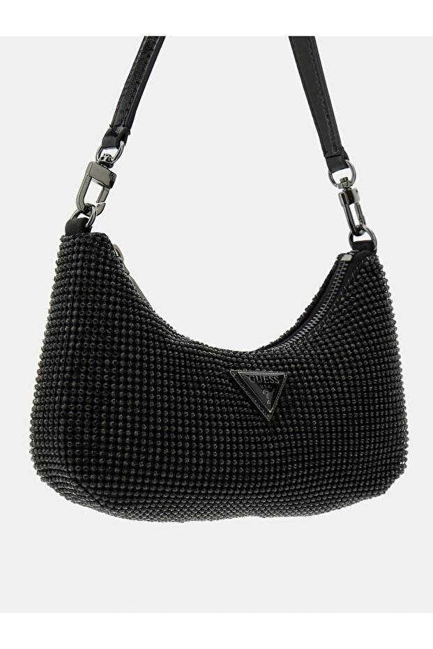 ZALINA MINI TOP ZIP SHLDR BAG Kadın Siyah Omuz Çantası HWRB9350720-BLA - 4