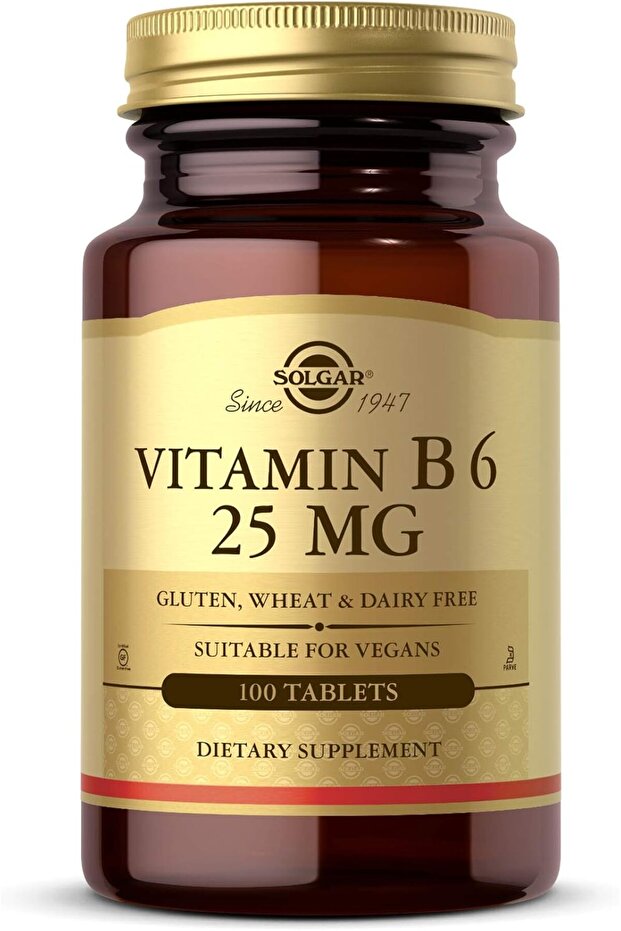 Vitamin B6 25 Mg Tablets, 100’S