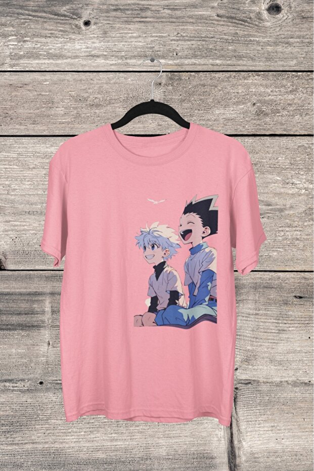 Men/Women's Gon and Kullia Transfer Printed Round Neck Short Sleeve Tee