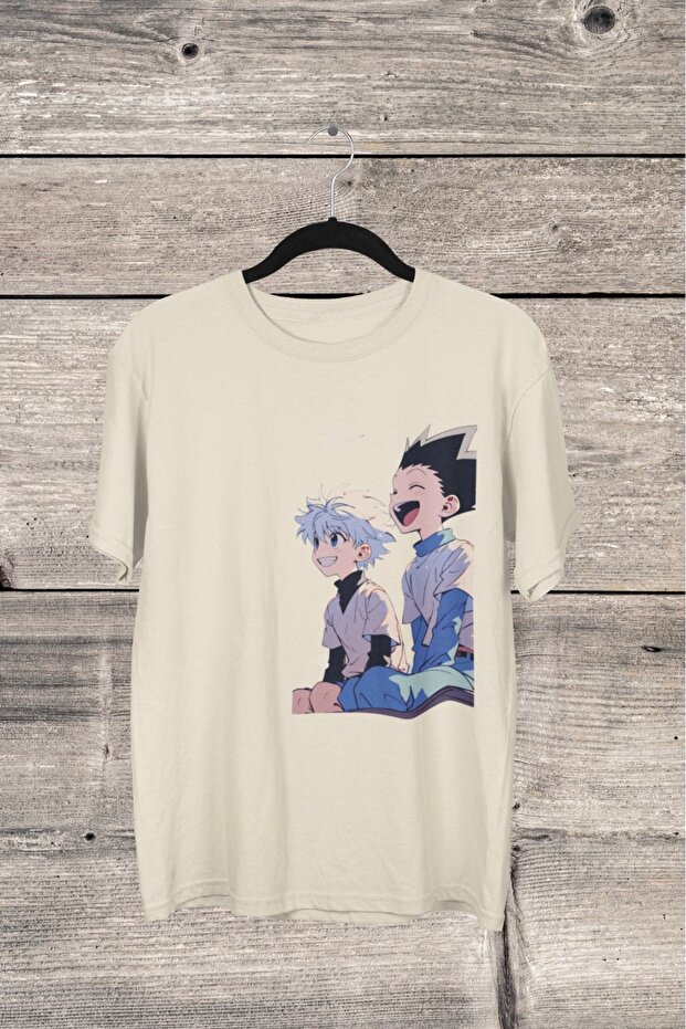 Men/Women's Gon and Kullia Transfer Printed Round Neck Short Sleeve Tee