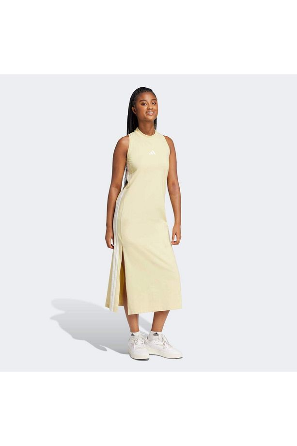Essentials 3-Stripes Racerback Uzun Elbise - 4