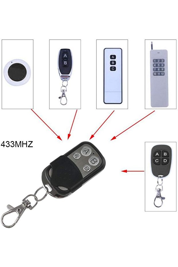 433mhz 4 Kanallı Rf Uzaktan Kumanda - Endüstriyel Ve Ev Kullanımı - 3