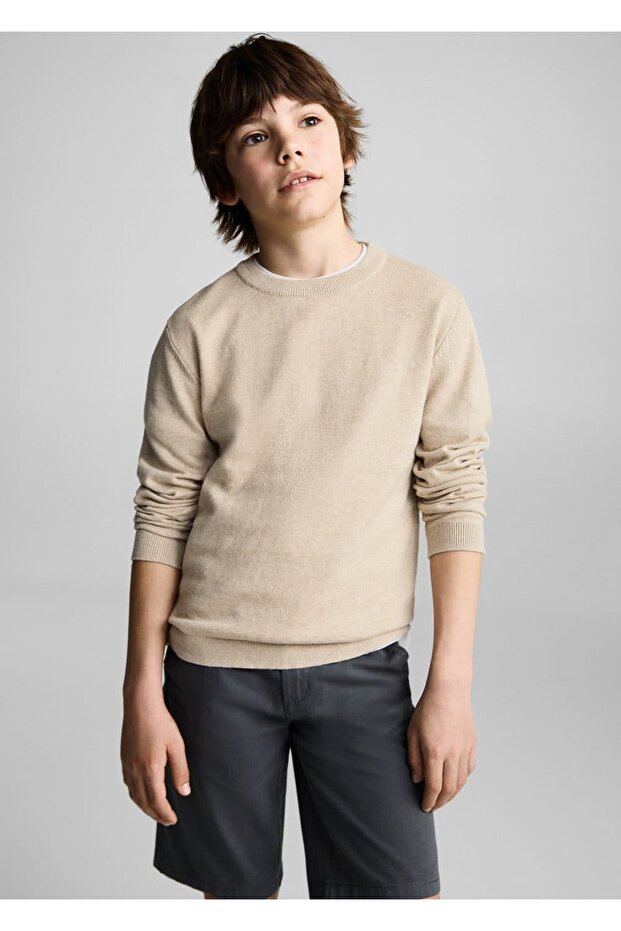 Kırçıllı pamuklu kazak - 1