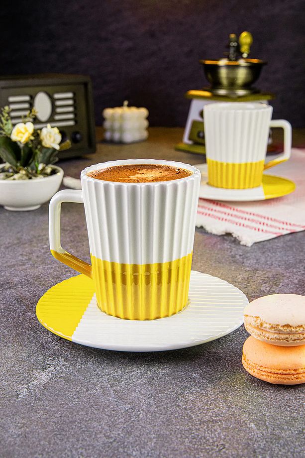 Groove 2 Kişilik Kahve Seti, 2'li Mocha, Americano, Filtre Kahve Fincanı (96-804-K-2) - 1