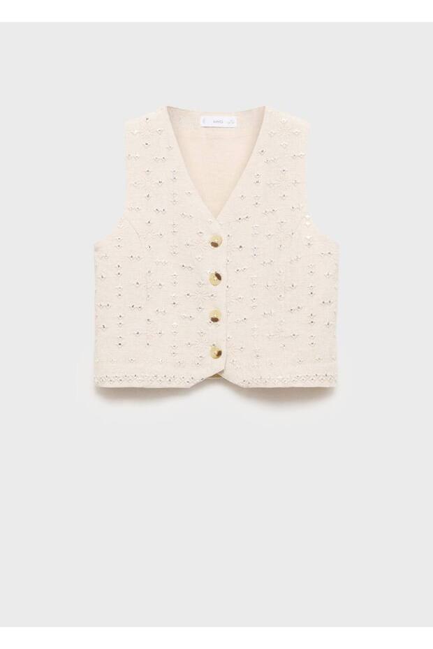 Ayna işlemeli yelek - 2