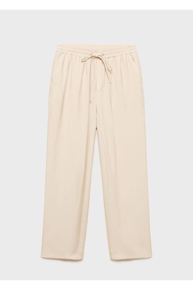 Gerade geschnittene Stoffhose - 3