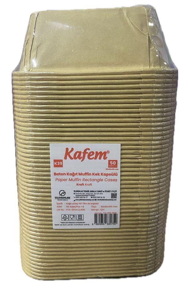 Baton Kağıt muffin Kek Kapsülü 50 Adet - 3