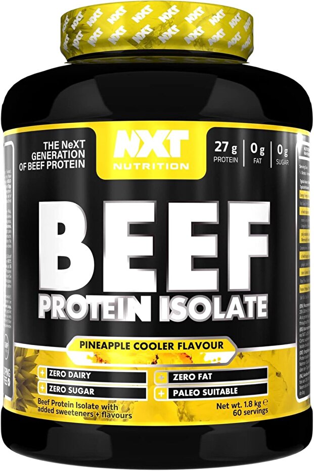 Beef Isolate, Pineapple Cooler, 4 LB, Zero Dairy, Zero Sugar