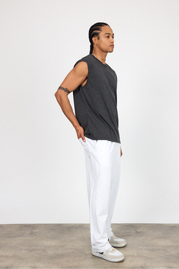 قميص داخلي مريح من القطن الممشط للرجال مقاس كبير - 7