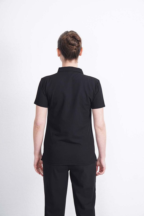 Exclusive Lycra Mor Kadın Tek Üst Fermuarlı Hemşire forması, Cerrahi Forma, Scrubs Üniforma - 3