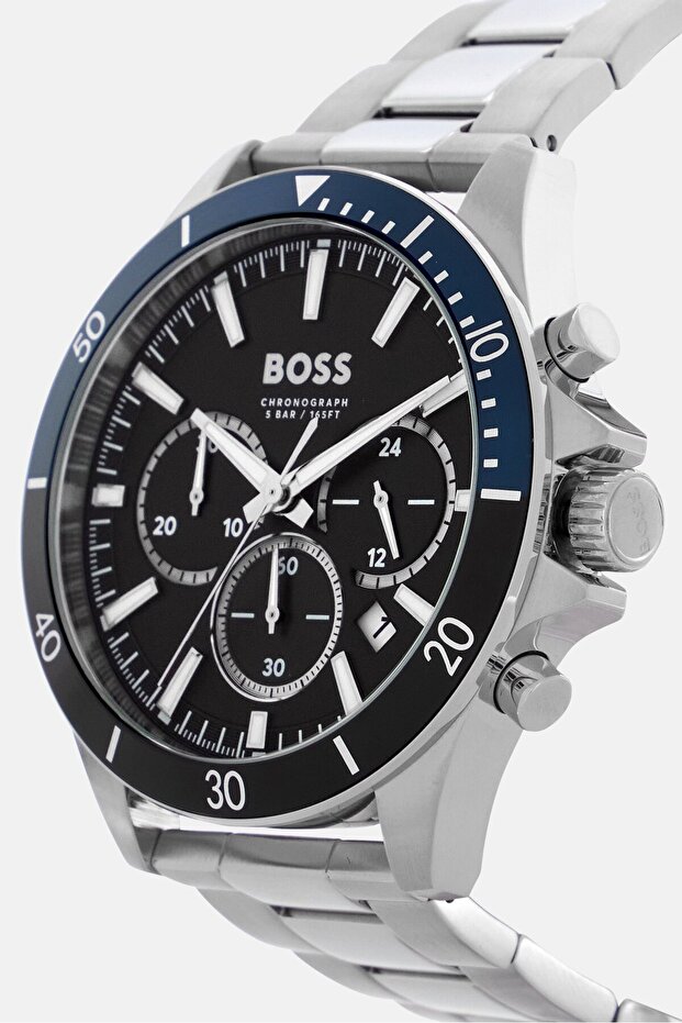 Men 1514101 Stainless Steel Watch 45mm, Silver - 3