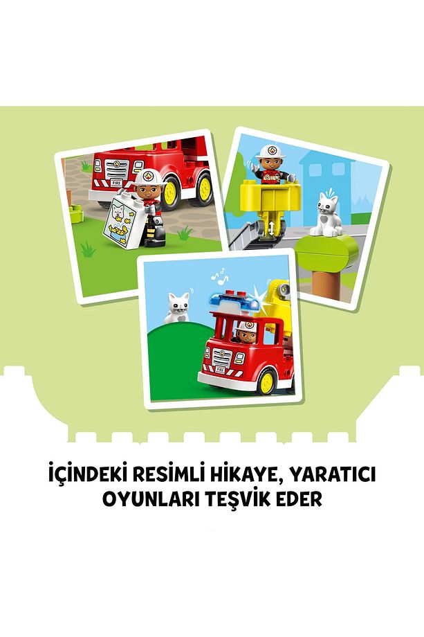 ® DUPLO® İtfaiye Kamyonu 10969 - 2+ Eğitici Oyuncak Yapım Seti (21 Parça) - 9