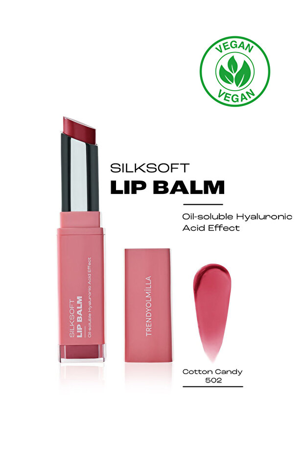 Shea Yağı İçeren Nemlendirici Vegan Renkli Dudak Balmı Cotton Candy TKZAW25PG00002 - 1