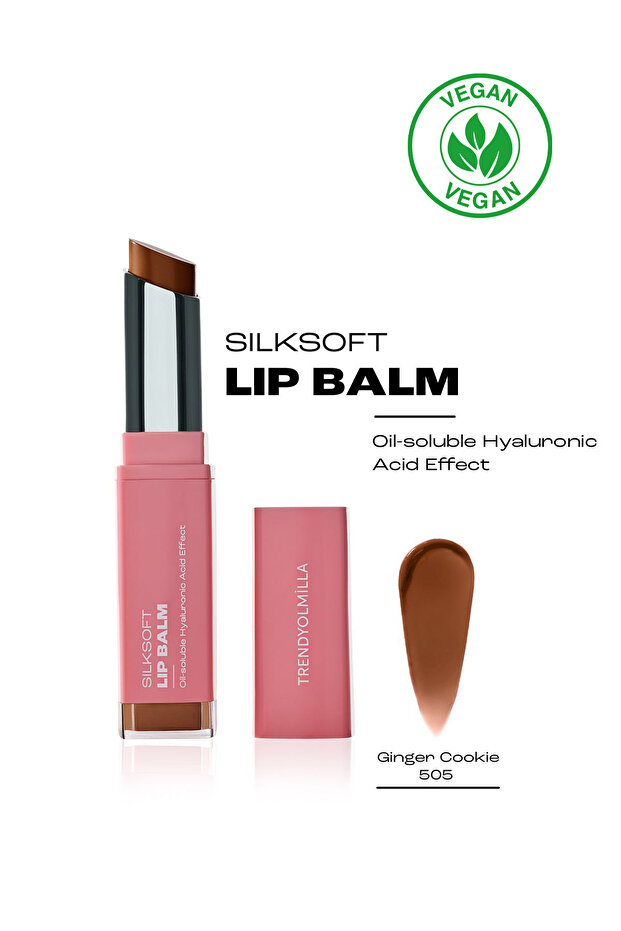 Shea Yağı İçeren Nemlendirici Vegan Renkli Simli Lipbalm Ginger Cookie-505 TKZAW25RJ00002 - 1