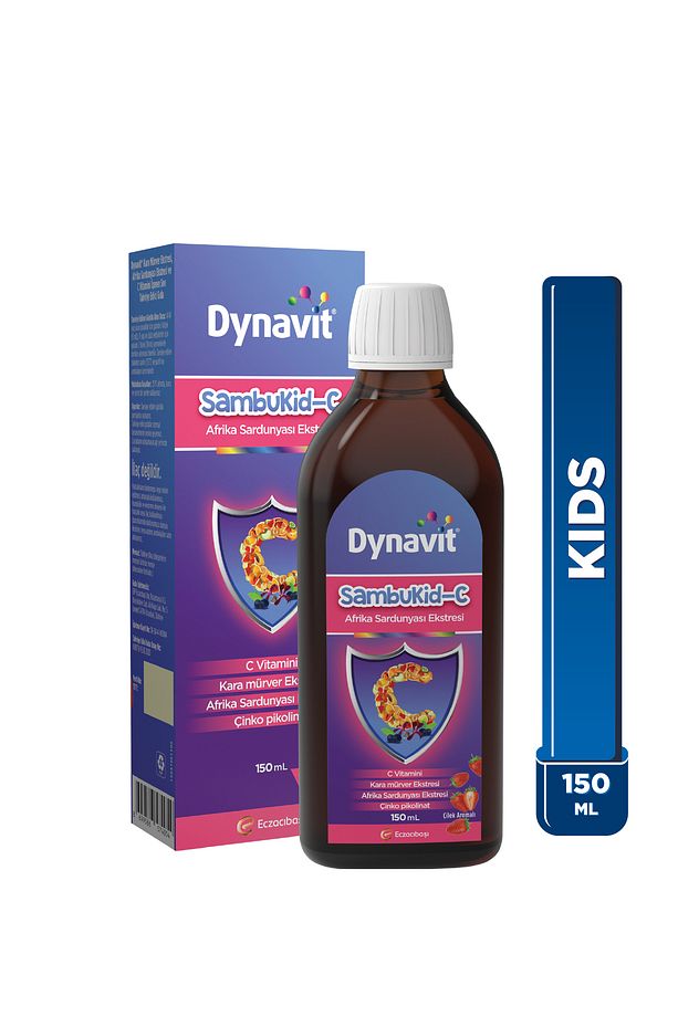 Sambukid-C Şurup 150 mL - Kara Mürver Ekstresi, C Vitamini, Çinko, Afrika Sardunyası Ekstresi - 1