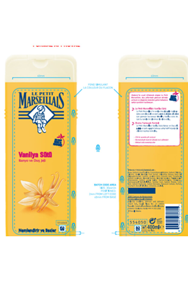 Duş Jeli Vanilya Sütü 400 ml - 3