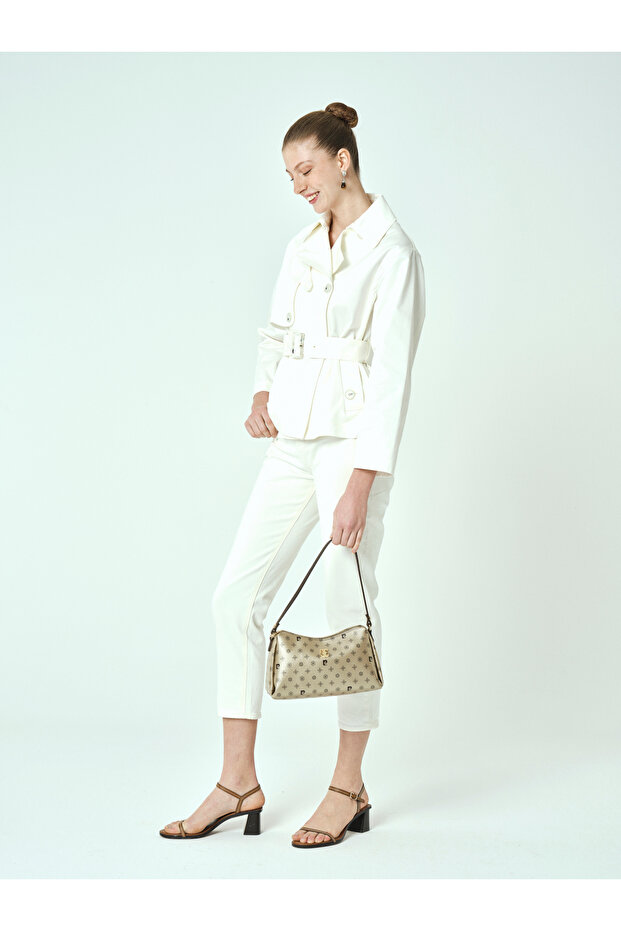 Gold Monogram Women's Shoulder Bag 05Po25Y2061