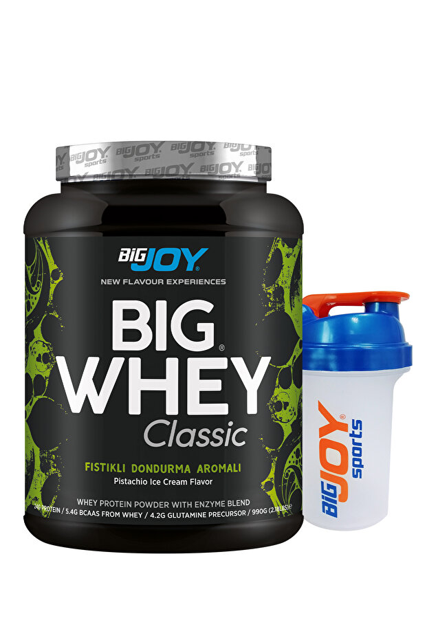 Bigjoy BIGWHEY Whey Protein Classic Antep Fistikli Dondurma Aromalı 990g 30 Servis