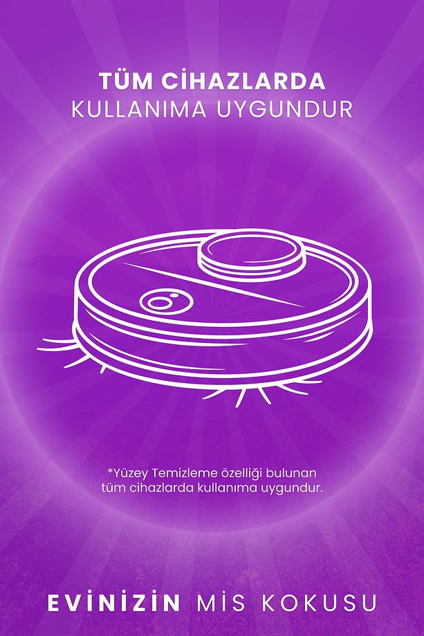 Bahar Rüzgarı Kokulu Akıllı Robot Süpürge Suyu, Mop Suyu, Yüzey Temizleyici, Robot Deterjanı 250ml - 5