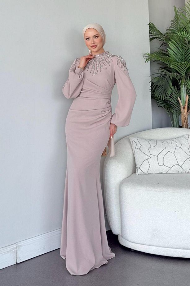 Şafak Abiye Bej - 2