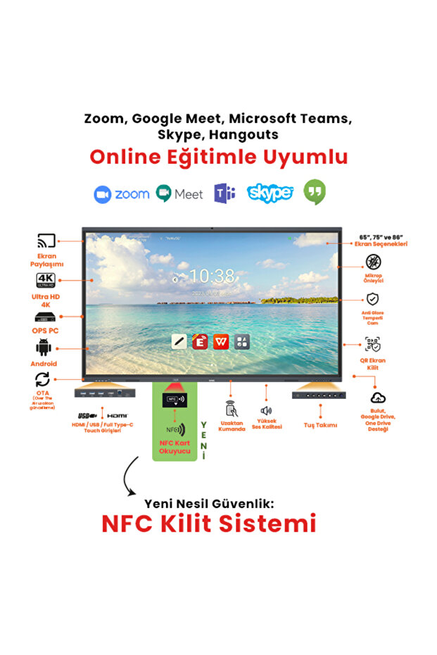 86" Dokunmatik LED Ekran (Android) - 2